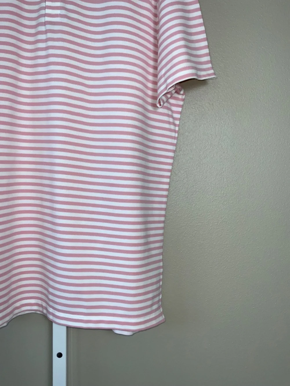 Banana Republic Short Sleeve Striped Standard Fit Pique Polo Shirt